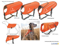 Hunting dog safety vest